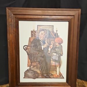 VTG Framed Norman Rockwell Art Print